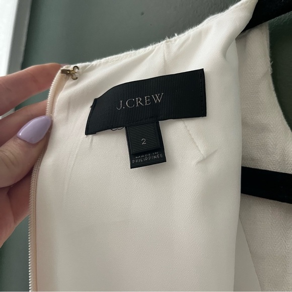 J.Crew White 100% Linen Grommet Shift Dress – Size 2 - Picture 7 of 8